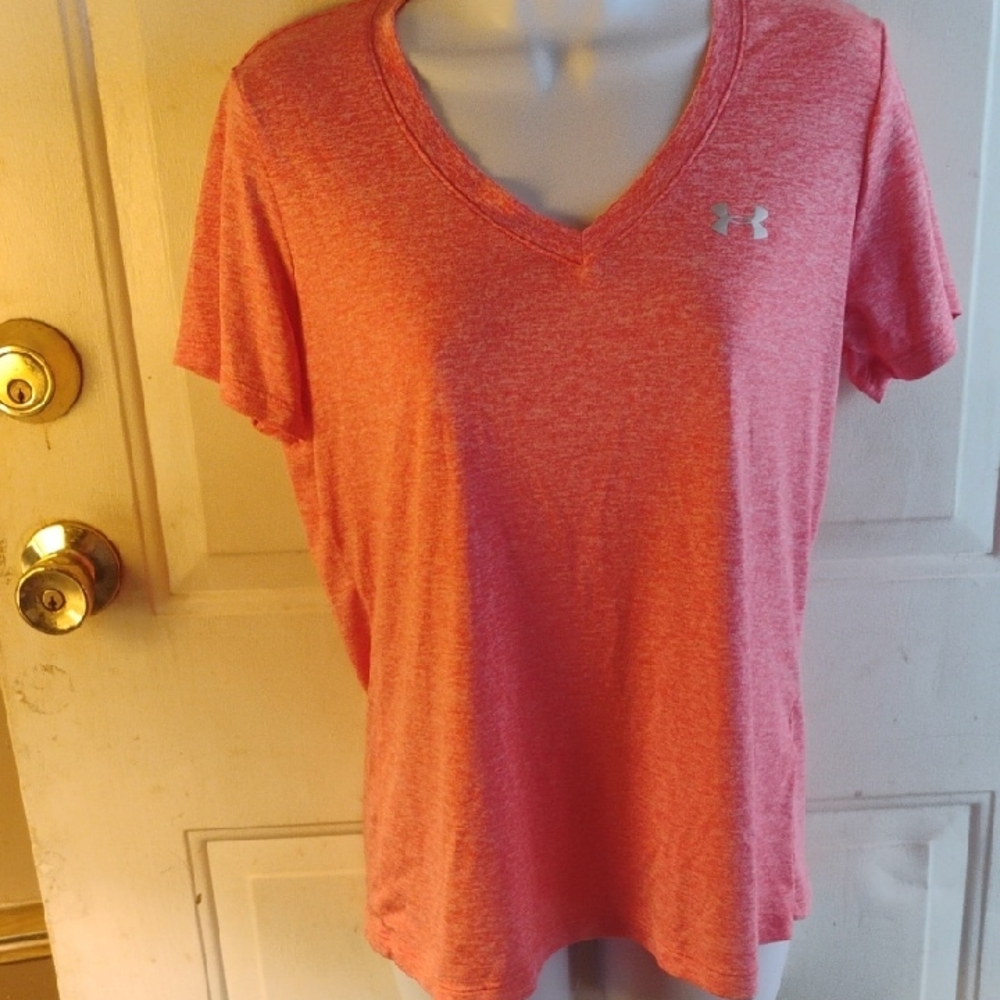 Under Armour Women's Coral V-Neck Tee